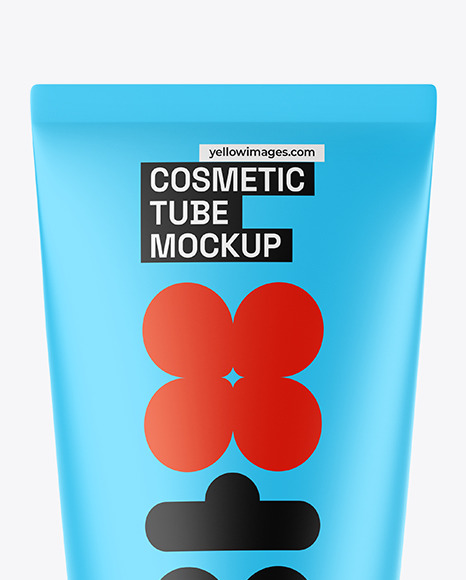 Matte Cosmetic Tube Mockup