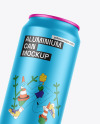 Three Matte Metallic Cans Mockup