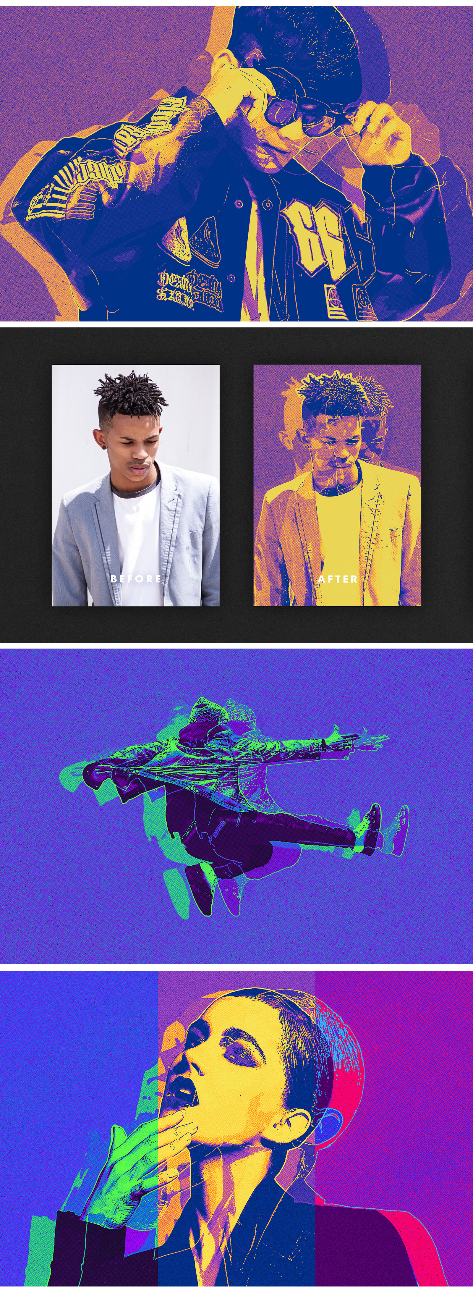 Neon Outline Photo Effect Neon Outline Photo Effect