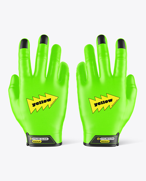 Cycling Gloves Mockup