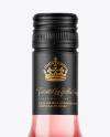 Clear Glass Pink Wine Bottle Mockup