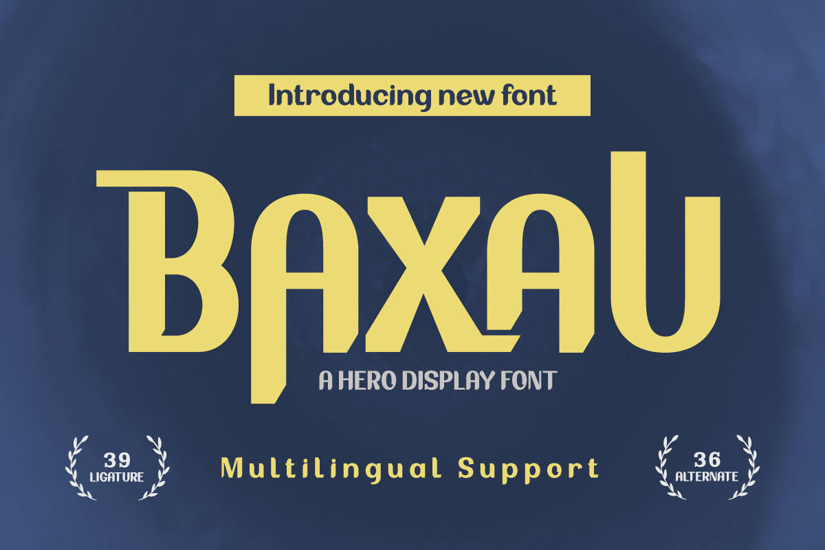 BAXAU | Display Hero Font BAXAU | Display Hero Font