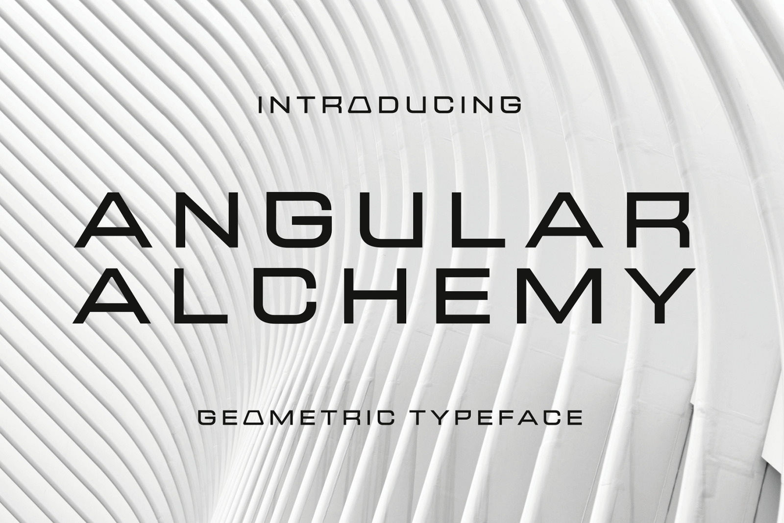 Angular Alchemy - Geometric Typeface