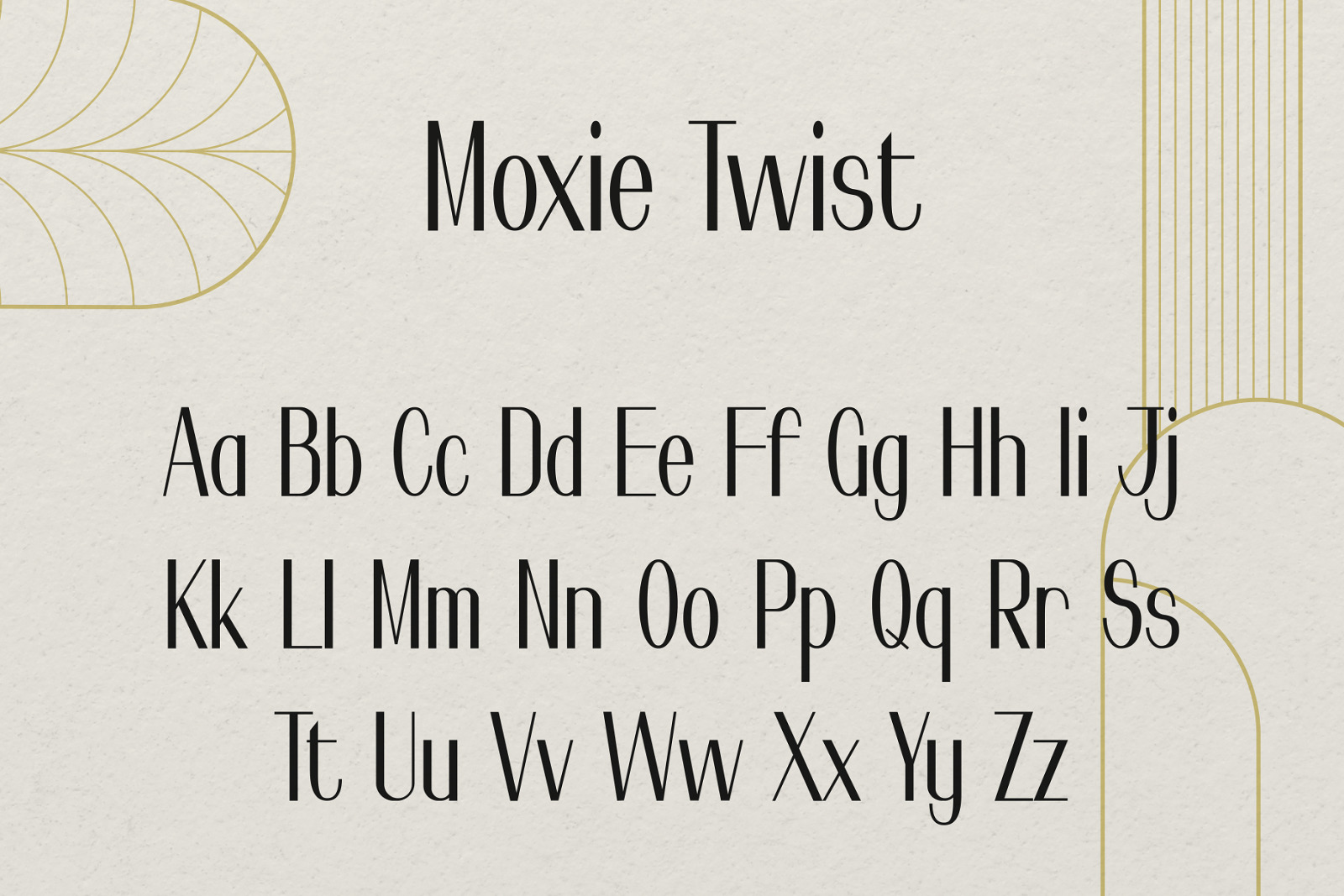 Moxie Twist - 1930s Typeface Moxie Twist - 1930s Typeface