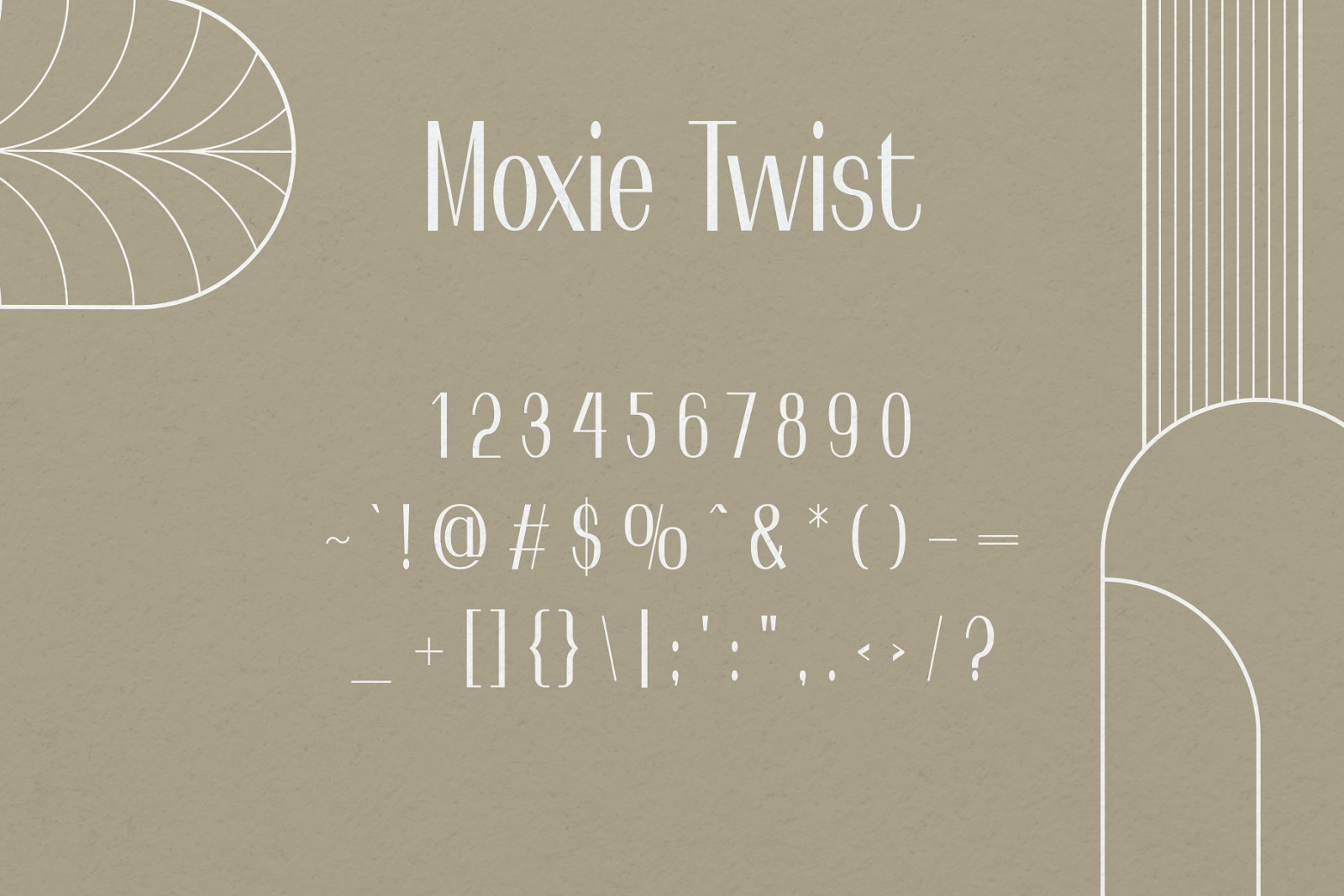 Moxie Twist - 1930s Typeface Moxie Twist - 1930s Typeface
