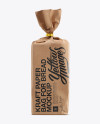 Large Kraft Bread Bag W/ Clip Mockup