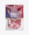 Plastic Vacuum Bag W/ Sliced Capicola Mockup