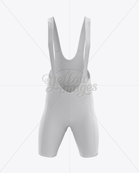 Men's Cycling Bib Shorts Mockup - Front View