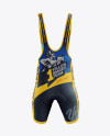 Men's Cycling Bib Shorts Mockup - Back View