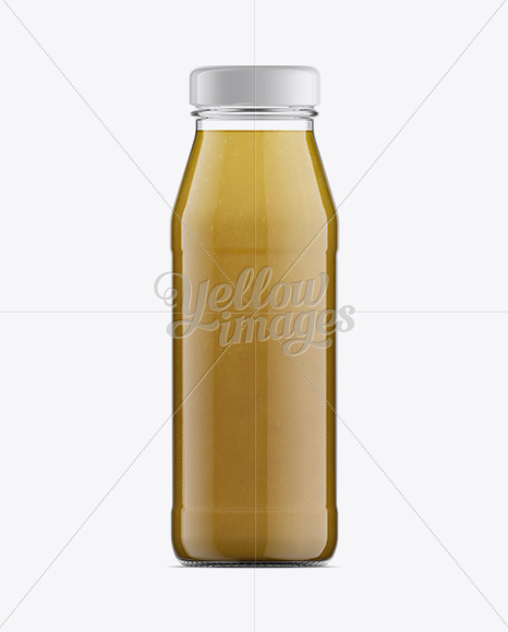 Glass Bottle W/ Apple Puree Mockup