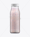 Glass Bottle W/ Blueberry Smoothie Mockup