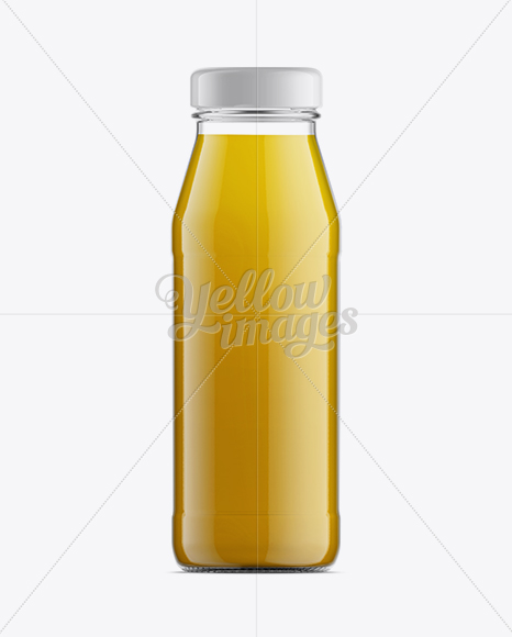 Glass Bottle W/ Orange Juice Mock-up - Free Download Images High ...