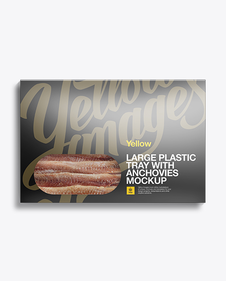 Large Vacuum Tray W/ Premium Anchovies Mock-Up