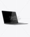 Apple MacBook Silver Mockup - 3/4 Left View