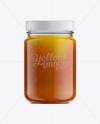 Mason Jar W/ Honey Mockup