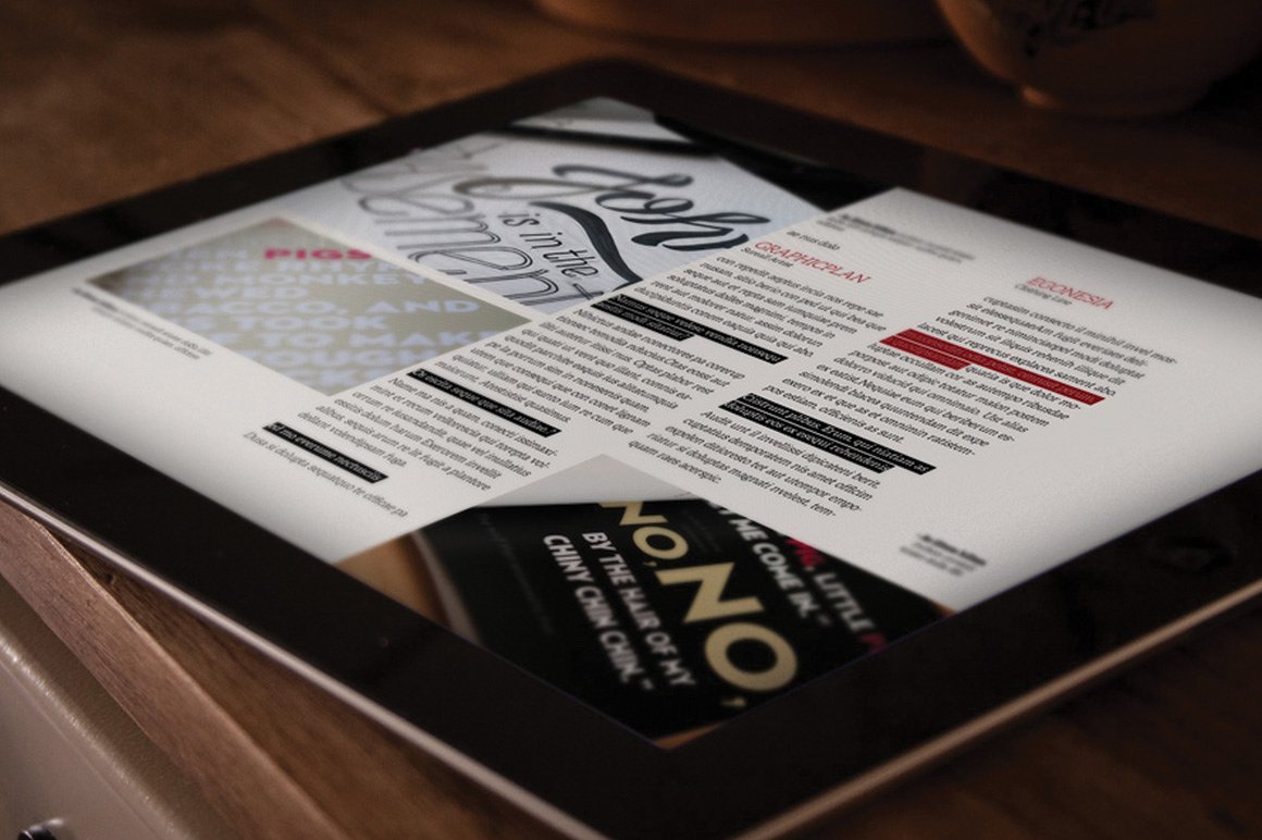 iPad Magazine Template