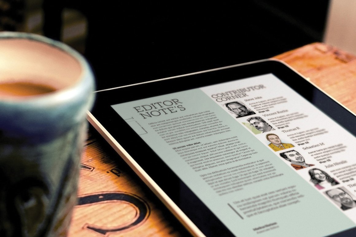 iPad Magazine Template iPad Magazine Template