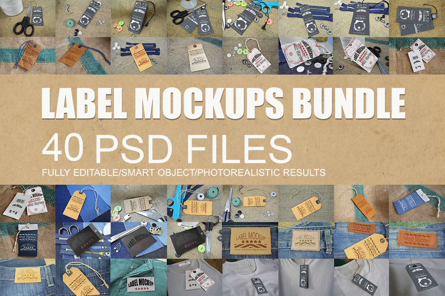 Label Mockups Bundle