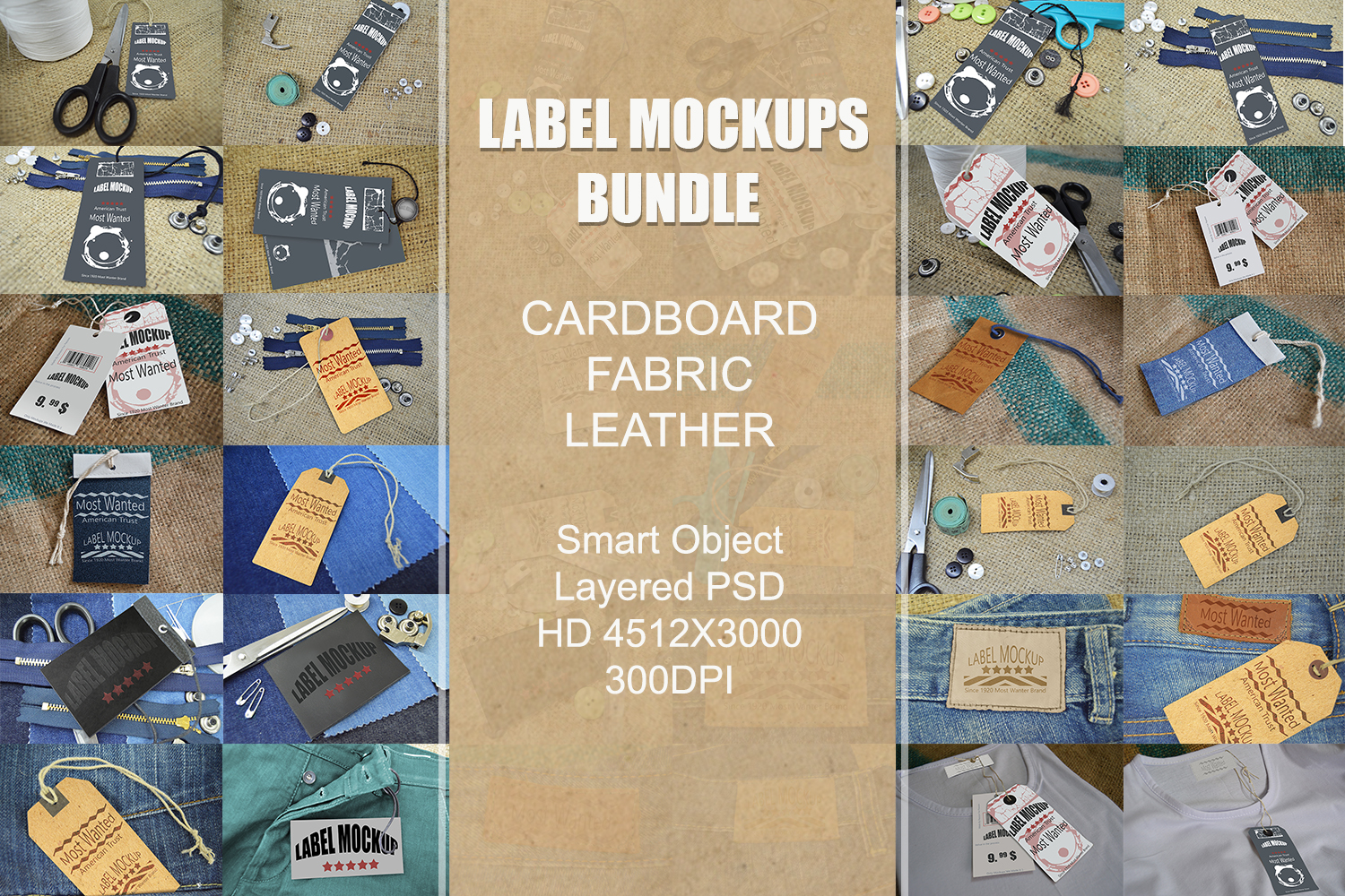 Label Mockups Bundle