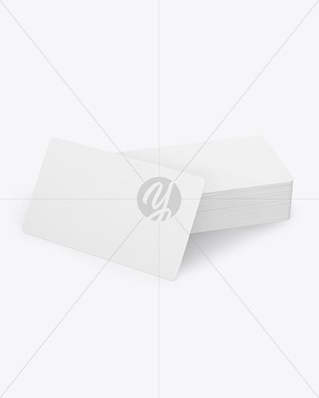 Stack of Business Cards Mockup