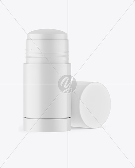 75g Opened Matte Deodorant Stick Mockup