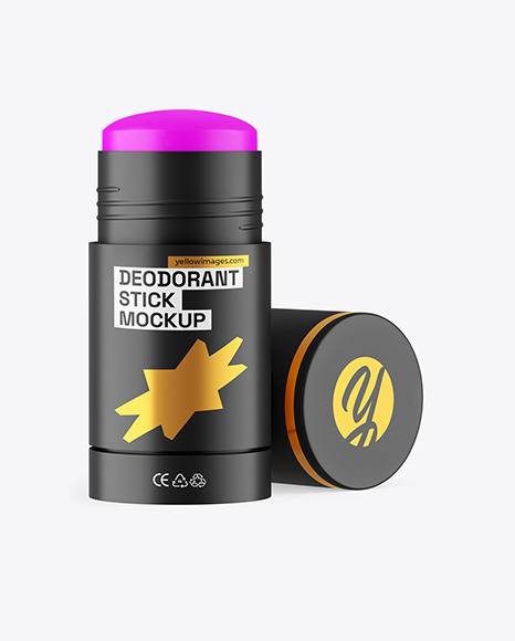 75g Opened Matte Deodorant Stick Mockup