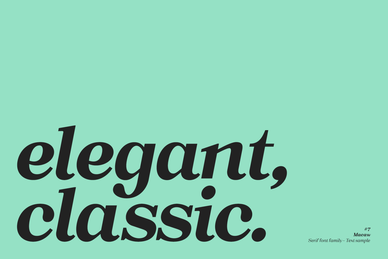 Macaw Sans Typeface