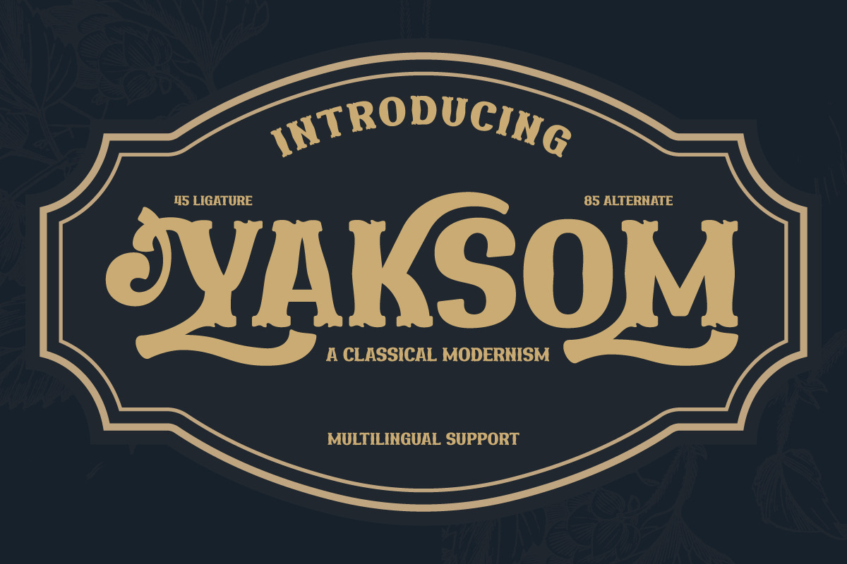 YAKSOM | Serif Classic Modernism YAKSOM | Serif Classic Modernism