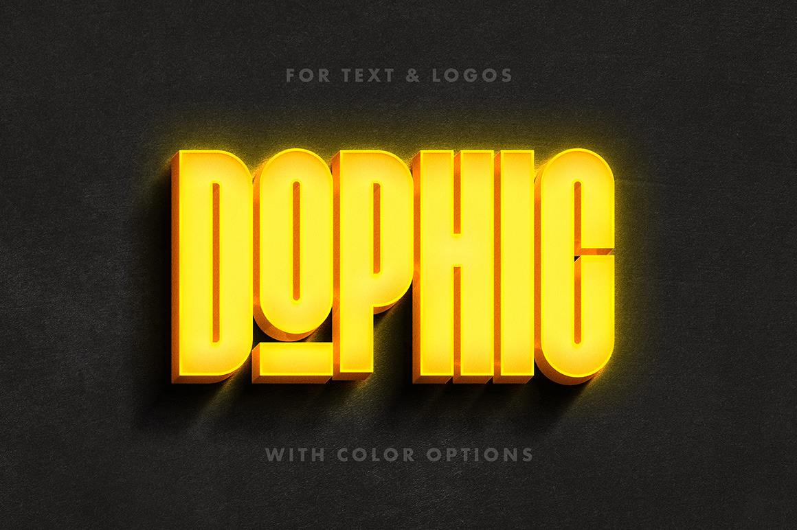 Glowing Logotype Effect Glowing Logotype Effect