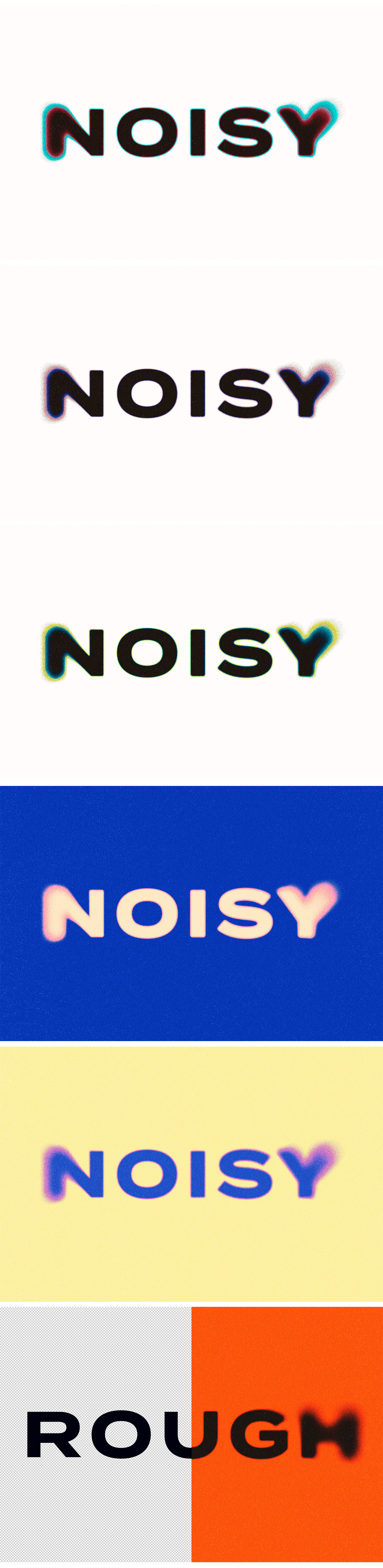 Noisy Text Effect