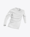 Men’s Long Sleeve T-Shirt with Round Neck Mockup