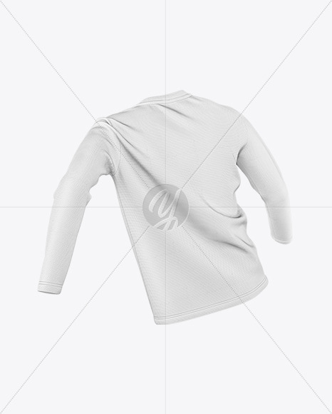 Men’s Long Sleeve T-Shirt with Round Neck Mockup