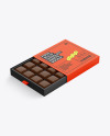 Box of Chocolate Sweets Mockup