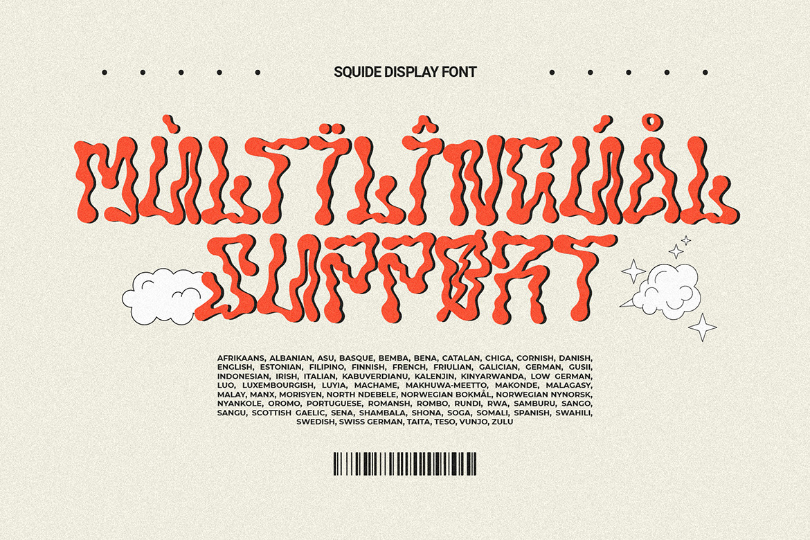 Squide - Experimental Display Font Squide - Experimental Display Font