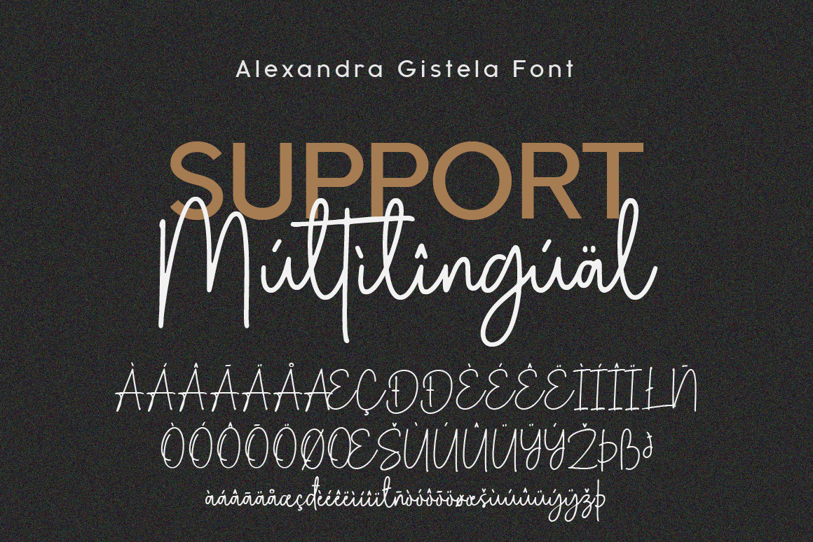 Alexandra Gistela Handwritten Script Font