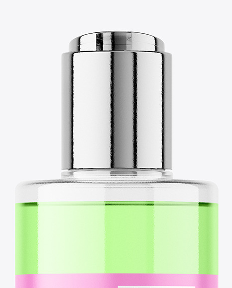 Clear Cosmetic Bottle Mockup