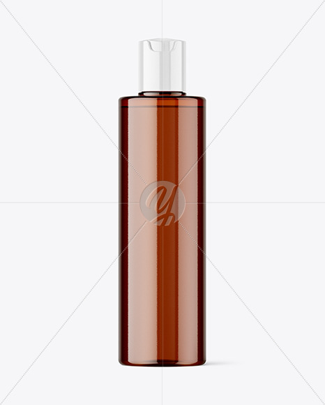 Amber Cosmetic Bottle Mockup