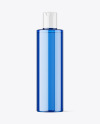 Blue Cosmetic Bottle Mockup