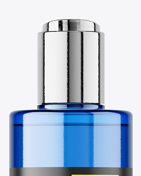 Blue Cosmetic Bottle Mockup Blue Cosmetic Bottle Mockup