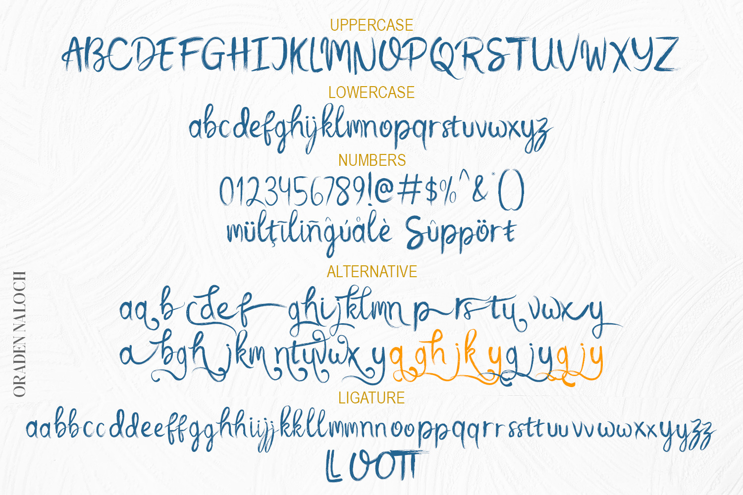 Oraden Naloch - Modern Brush Script Oraden Naloch - Modern Brush Script