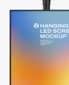 Hanging LED Screen Mockup