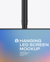 Hanging LED Screen Mockup