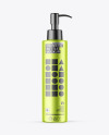 Matte Metallic Cosmetic Bottle With Pump Mockup Matte Metallic Cosmetic Bottle With Pump Mockup