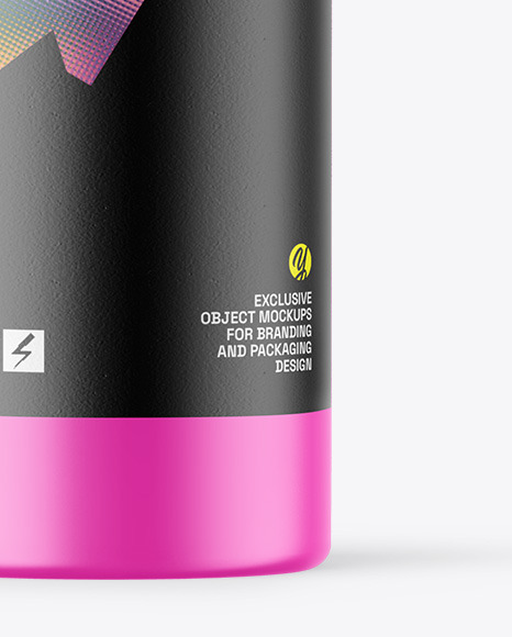 Matte Cosmetic Bottle With Pump Mockup