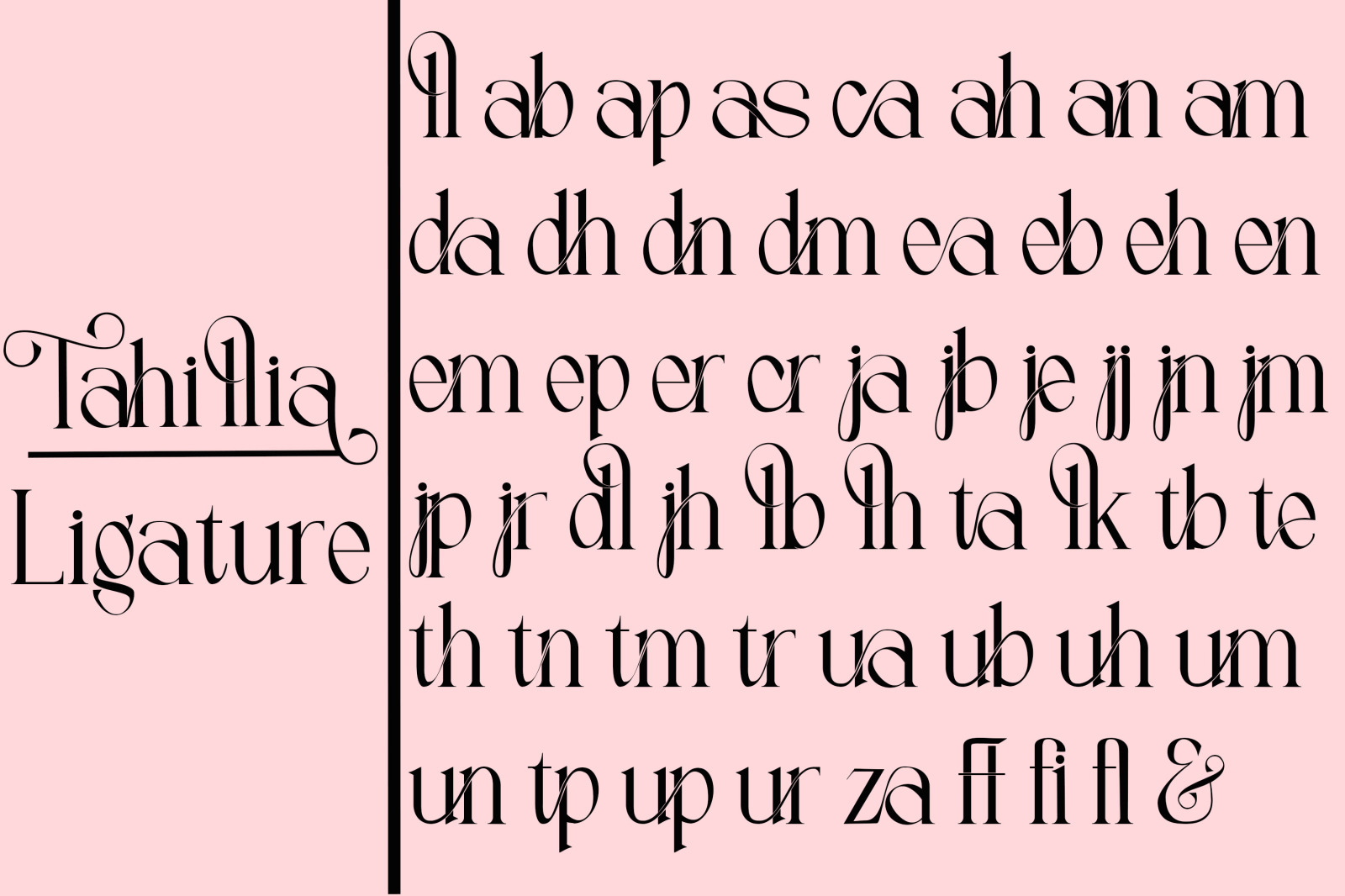 Tahillia Font