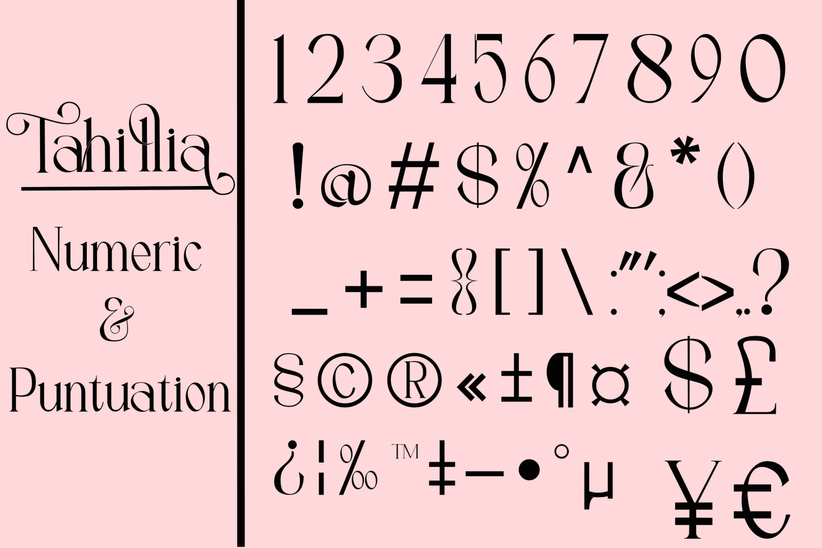 Tahillia Font