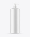 Matte Cosmetic Bottle With Pump Mockup Matte Cosmetic Bottle With Pump Mockup