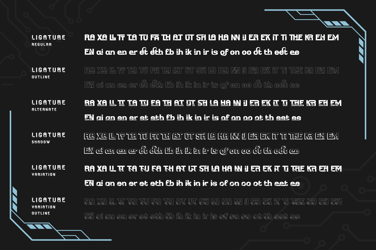THE BOKRUN | Futuristic Font THE BOKRUN | Futuristic Font