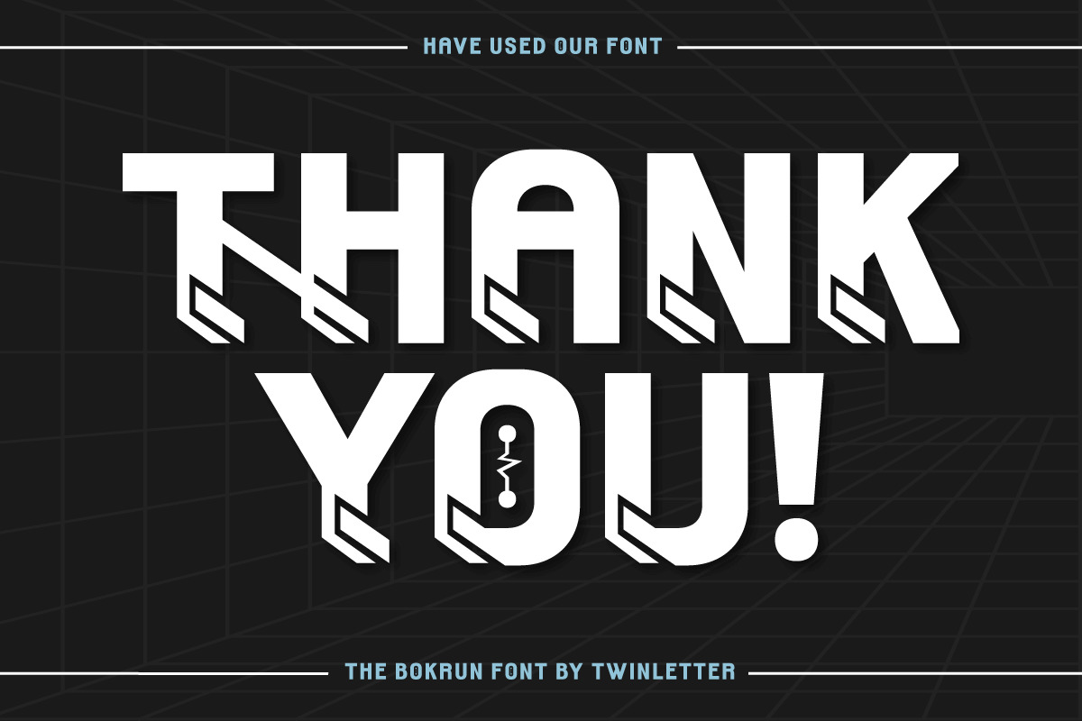 THE BOKRUN | Futuristic Font THE BOKRUN | Futuristic Font