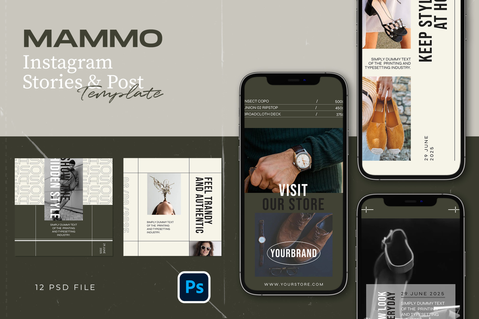 Hype Minimalis Instagram Template - Mammo